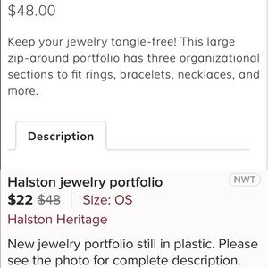 Purse& Halston jewelers travel clutch